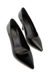 Meyz Siyah Rugan Kadın Topuklu Ayakkabı 