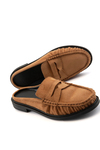 Mireva Taba Süet Kadın Loafer Terlik 