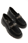 Nessa Siyah Kadın Loafer 