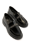 Nessa Siyah Rugan Kadın Loafer 