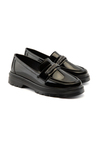 Nessa Siyah Rugan Kadın Loafer 