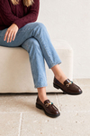 Novara Boncuk Detaylı Kahve Kadın Loafer 