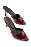 Sorel Bordo İnce Topuklu Terlik