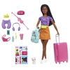 Barbie Brooklyn Seyahatte Bebeği Ve Aksesuarları HGX55-Kız Oyun Setleri
