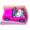 Jasmine Bebekli Jeep 34 Cm Pembe/Turkuaz GLT-E101-A-Kumandasız Arabalar