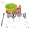 Kitchen Toys Renkli Metal Tencere Seti 966-B6-Kız Oyun Setleri