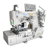 FDM Broderi BD-562-02BB/G-DD Elektronik Giyotinli Bant Reçme Makinesi, Direct Drive, Ayak Kaldırmalı, İplik Kesmeli, Kafadan Motorlu, İğne Pozisyonlu, Tabla ve Tekerlekli Ayak