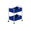 Fdm Çift Sepetli Transport Taşıma Arabası (En:40Cm - Boy:60Cm - Yükseklik:76Cm) (Fdm Tm-T05)