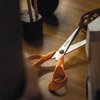 FDM Fiskars 9853 Kumaş Deri Ve Karton Makası Sarı Saplı No:8  D-215