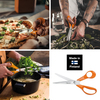 FDM Fiskars 9853 Kumaş Deri Ve Karton Makası Sarı Saplı No:8  D-215