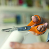FDM Fiskars 9853 Kumaş Deri Ve Karton Makası Sarı Saplı No:8  D-215