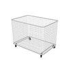 Fdm Hasır Tel Sepet (Tekerlekli) (En:60Cm - Boy:90Cm - Yükseklik:75Cm) (Fdm Tm-T16)