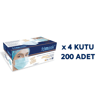 Fdmask 3 Katlı Telli Cerrahi Maske 50 li x 4 Kutu 200 Adet