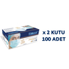 Fdmask Cerrahi Maske 3 Katlı Telli 50 li x 2 Kutu 100 Adet