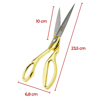 Fdmstar GL1250 Sarı Saplı Terzi Makası 24 cm