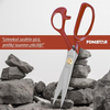 Hard Steel Kırmızı Saplı Paslanmaz Çelik Somunlu 10inç Makas / HS-1104 (10)