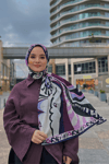 Betül'ün Pastel Mor Dila Desen İpek Şal Tercihi