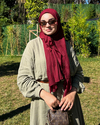 Bordo Terra Müslin Şal