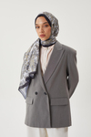 Füme & Taş Retro Desen Şal