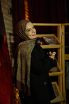 Mayra Desen Çift Taraflı Şal - Acı Kahve-Somon