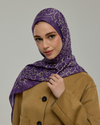 Menekşe & Krem Zencefil Harem Rüyası Desen Şal