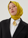 Olive Yeşili Rise Desen Jakar Şal