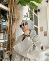 Pastel Yeşili Piliseli Bambu Şal