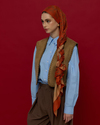 Tarçin & Zeytin Kabuğu Harem Rüyası Desen Şal
