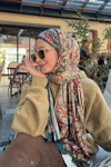Zeynep'in Haki Balamir Desen İpek Şal Tercihi