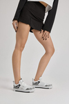 Beyaz Siyah Dokulu Unisex Spor Ayakkabı 1 Beden Büyük Alıınız