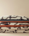 Abstract Art Dijital Baskılı Soft Cotton King Size Nevresim Seti Bej