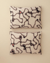 Abstract Art Dijital Baskılı Soft Cotton 2'li Yastık Kılıfı Bej