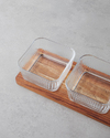 Acalis Akasya-Cam 4 Parça Sunumluk 33x10,5x6 cm Şeffaf