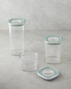 Adly 3 Parça Saklama Kabı 700 ml – 1,4 L – 2 L Yeşil-Krem
