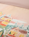Afterglow Dijital Baskılı Soft Cotton Çift Kişilik Nevresim Takımı Açık Seledon