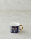 All Stripe New Bone China Kupa 345 ml Siyah - Beyaz