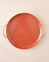 Aloha Metal Dekoratif Tepsi Terracotta