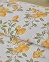 Amalfi Breeze Baskılı Tek Kişilik Pike Takımı 150x220 cm Sarı