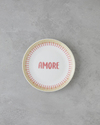 Amore Porselen 6'lı Pasta Tabağı 19 cm Pembe - Yeşil