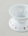 Amour Porselen Isıtıcılı Demlik Seti 850 ml Beyaz