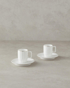Angely New Bone China 4 Parça 2 Kişilik Kahve Fincan Takımı Beyaz
