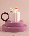 Angled New Bone China Kupa 260 ml Pudra