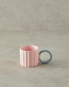 Angled New Bone China Kupa Açık Pembe