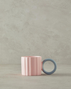 Angled New Bone China Kupa Açık Pembe