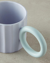 Angled New Bone China Kupa Lila