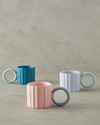 Angled New Bone China Kupa Lila