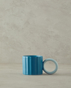 Angled New Bone China Kupa Turkuaz