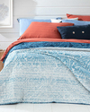 Anhinga Çift Kişilik Çift Taraflı Yatak Örtüsü Lacivert