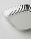 Anissa Metal Dekoratif Tabak 27,5x22x4 cm Gümüş