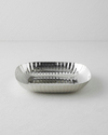 Anissa Metal Dekoratif Tabak 27,5x22x4 cm Gümüş